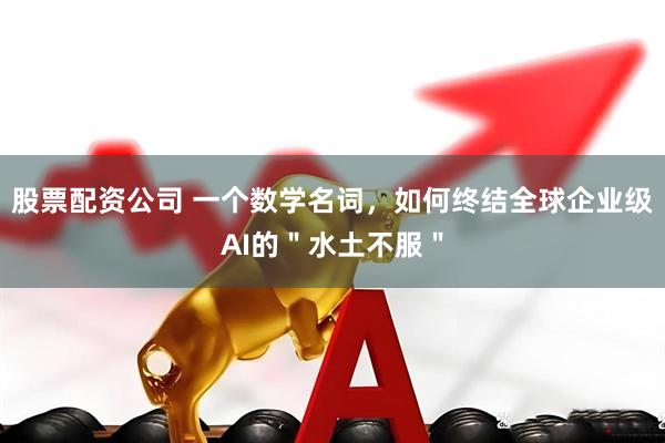 股票配资公司 一个数学名词,如何终结全球企业级AI的"水土不服"